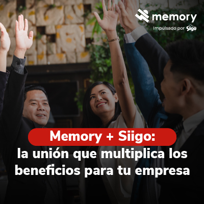 Memory + Siigo: la unión que multiplica los beneficios para tu empresa